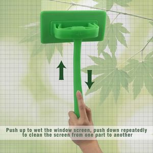 Spazzola per la pulizia di zanzariere a doppio uso, staccabile - Strumento per la pulizia di zanzariere a rete per lavaggio a umido/a secco - Product Image 4