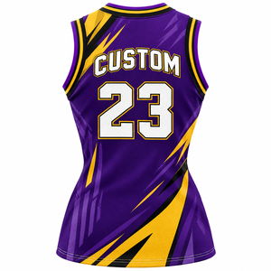 Maillots de basket-ball réversibles entièrement sublimés personnalisés, shorts et robes de basket-ball grandes tailles pour hommes et femmes - Product Image 2