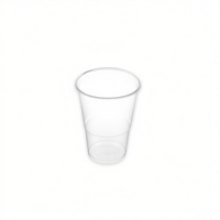 Gobelets jetables transparents en plastique PET de 200 cc, empilables et recyclables, pour les fêtes
