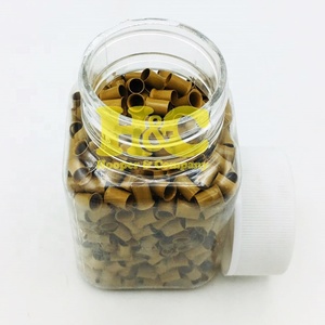 Nouvelles Perles Tubulaires Colorées pour Extensions de Cheveux, Kit de Perles Nano, Pinces à Kératine, Boîte de 100 Perles, Utilisation en Salon de Coiffure - Product Image 6