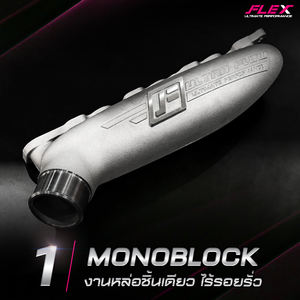 Collecteurs d'admission FLEX Ultra Flow pour Toyota VIGO / FORTUNER 1KD 2KD à montage frontal 3 pouces - Product Image 2