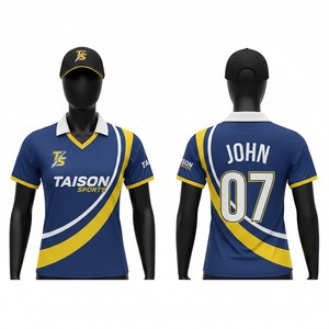 Camiseta de Cricket para Mujer, 180 GSM, Poliéster Premium Transpirable, Malla Azul Cielo y Naranja, Panel Diagonal, Sublimación, Logotipo Personalizado - Product Image 6