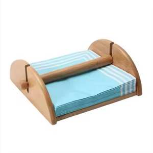 Caja de pañuelos de madera profesional con logo personalizado, caja de pañuelos de madera impresa para regalos corporativos, caja de pañuelos faciales al por mayor - Product Image 2