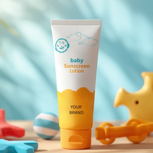 <b>Baby</b> Sunscreen Lotion with Vitamin C Eco-Friendly Moisturizing Private Label Tube for Sensitive Skin Care Custom Brand Packaging - Product Image 1