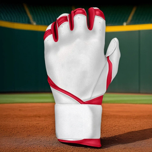 Guantes de Bateo de Béisbol de Cuero Profesionales Personalizados OEM, Guante de Bateo de Béisbol de la Mejor Calidad con Protección Completa para los Dedos - Product Image 3