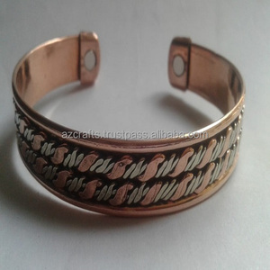 Best Quality Hammered <b>Copper</b> Cuff High Power <b>Copper</b> Bracelet - Product Image 4