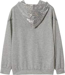 Nuevo Diseño, Sudadera Elegante para Mujer con Pedrería en la Parte Delantera, Ecológica, Extra Grande, Moderna, con Bordado 3D y Brillo, Impermeable - Product Image 1