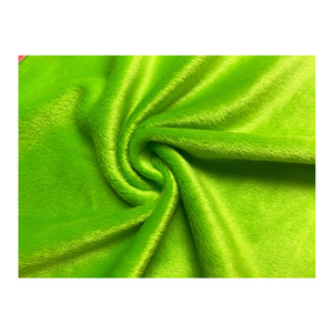 <b>Green</b> Color 100%Polyester Baby Boa Plush Toy Fabric Short Pile Fleece for Super Soft Toys Home Textile - Product Image 2