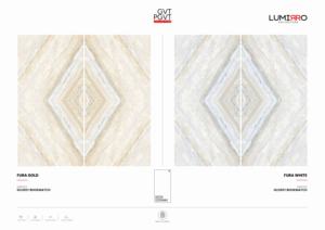 กระเบื้องพอร์ซเลน Urban Collection ขนาด 60x120 ซม. 600x1200 มม. 24x48 นิ้ว ผิวมันเงา รูปแบบขนาดใหญ่ ดีไซน์หรูหรา เหมาะสำหรับตกแต่งภายใน - Product Image 3