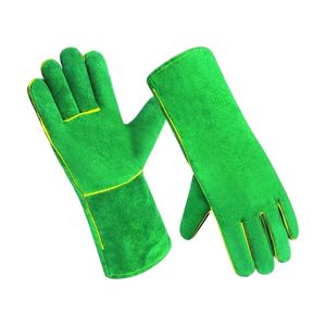 Gants de soudage en cuir en gros, gants de soudage robustes, résistants à la chaleur, imperméables, antidérapants, sans silicone, sans poudre - Product Image 1