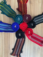 Ceinture Krayka Hutsul ukrainienne tissée à la main en laine, largeur personnalisée, style traditionnel folklorique slavique, cadeaux Kushak