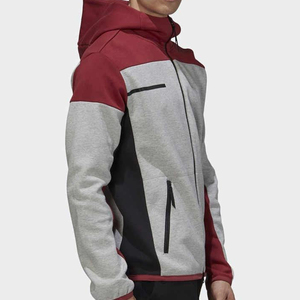 Sudadera con capucha de algodón y forro polar para hombre, la más popular, con cremallera completa y bloques de color, estilo casual, para invierno, hecha en Pakistán - Product Image 2