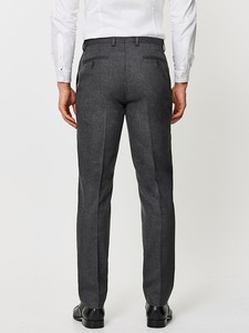 Mens Formal Straight Canvas <b>Dress</b> Pants <b>Old</b> Money Style Baggy Wide Leg Vintage Relaxed Fit Slacks Work Office Trousers - Product Image 2