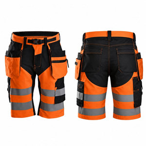 High Visibility Reflective Cargo Safety <b>Shorts</b> Multi Pockets <b>Hi</b> <b>Vis</b> Working <b>Shorts</b> Men's Safety Work Construction <b>Shorts</b> - Product Image 1