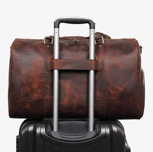 กระเป๋าเดินทางหนังแท้คุณภาพสูง ขนาดใหญ่ น้ำหนักเบา พร้อมซิป พกพาสะดวก - Product Image 2