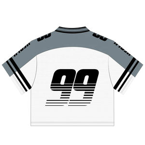 Camiseta de Fútbol Americano Profesional Personalizada para Hombre, 100% Poliéster Transpirable, Cuello en V, Manga Corta, Diseño con Letras - Product Image 2