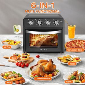 Horno de Convección de Sobremesa 6 en 1 de 27.5QT con Puerta Abatible y Capacidad para 6 Rebanadas, para Asar, Hornear y Freír con Aire - Product Image 3