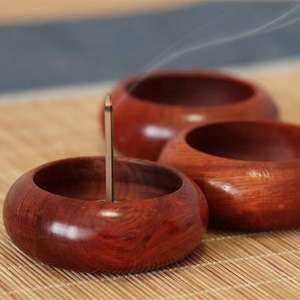 Porta Incienso Ecológico de Madera de Redwood, Mini, Sin Aroma, Difusor Aromático Portátil, para Yoga, Oficina, Viajes, Regalo - Product Image 5