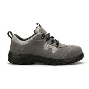 <b>Men's</b> Steel Toe Safety <b>Shoes</b> Suede Breathable Work Footwear Anti Slip <b>Water</b> Resistant Puncture <b>Proof</b> Low Cut for Construction - Product Image 4