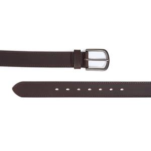 Ceinture décontractée pour homme en cuir véritable 2026, noire et marron, sur mesure, respirante, avec boucle ardillon en alliage - Product Image 2