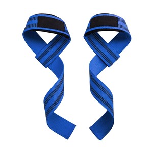 Sangles de musculation professionnelles personnalisées respirantes unisexes en coton et nylon pour l'entraînement en salle de sport et les exercices de fitness - Product Image 1