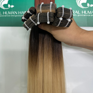 Bande dans les cheveux naturels droits avec beaucoup de couleurs prix de gros de cheveux humains vierges longueur de 8-32 pouces - Product Image 1