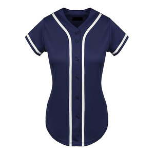 Maillot de baseball de haute qualité personnalisé avec nom et numéro imprimés, chemise athlétique pour vêtements de sport de compétition pour femmes - Product Image 4