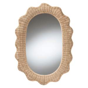 Elegant natural decorative <b>mirrors</b> made in Vietnam, OEM/ODM color options, perfect for modern home styling and wholesale. - Product Image 1