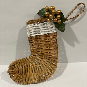 Décorations de Noël, mini chaussettes en rotin, ornements en gros, autres décorations - Product Image 2