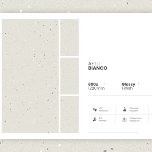 Carreaux de porcelaine brillants de qualité supérieure, format 600x1200, grand format, pour sols et murs, pour maisons modernes, bureaux et intérieurs commerciaux. - Product Image 1