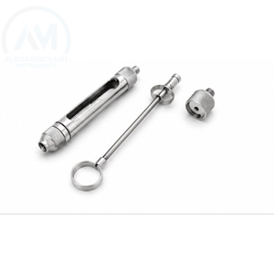 Jeringa Quirúrgica Dental Al Mida, Manual, de Acero Inoxidable, Instrumento con Certificación CE para Procedimientos Dentales - Product Image 4