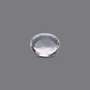 Loose 3.1 Carat White Zircon Gemstone for Fine Jewelry Lab Created 6mm Height - Product Image 2