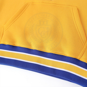 Sweat-shirt pour femme Sorority SGR jaune à col rond, rayures bleues et blanches, 100% coton tricoté, logo brodé personnalisé avec lettres grecques - Product Image 5
