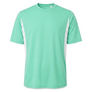 Camiseta de pickleball de manga corta para hombre, cuello redondo, corte regular, absorbe la humedad, antiolor, ventilación aerodinámica, jersey deportivo, logotipo personalizado - Product Image 2