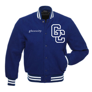 GUANTES City Classic Hombre Chaqueta Estilo retro Hombres Deportes Algodón Lana Varsity Chaquetas Oversize Venta al por mayor Varsity Jacket para hombre - Product Image 1