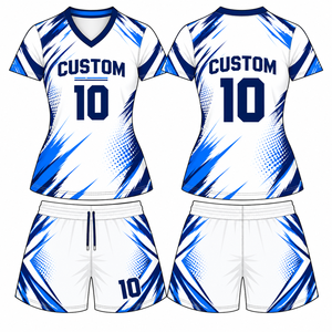 Customized Digital Print Football Jersey Soccer Uniforms Set Name Number Quick Dry Moisture-Wicking 100% Polyester Soccer <b>Kit</b> - Product Image 1