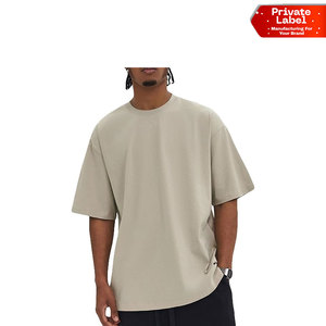 High Quality Men Boxy T-<b>Shirt</b> Heavy Weight Loose Fit Tee Men Soft Touch Heavyweight Boxy <b>Shirt</b> Elastic Streetwear Top OEM Custom - Product Image 1