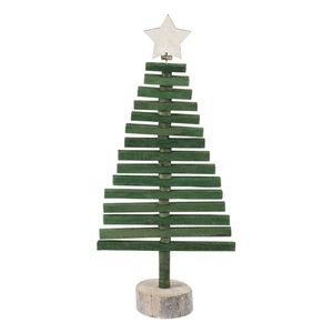 Árbol de Navidad de Madera Hecho a Mano, Adorno Rústico Decorativo para Mesa, Hogar, Oficina, Sala de Estar y Decoración Festiva - Product Image 1