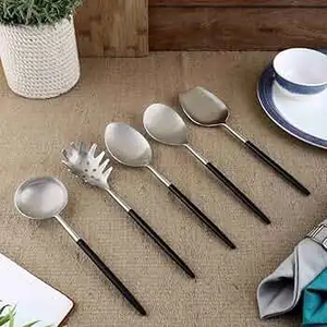 Ensemble de couverts vintage écologiques en acier inoxydable de différentes tailles pour la maison ou la cuisine, destiné à l'exportation - Product Image 5