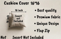 Housse de coussin en coton faite à la main, imprimée à la main, style classique indien, motif rayé, anti-acariens, fermeture éclair, style moderne