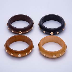 Elegantes Brazaletes de Madera para Chicas, Joyería Ecológica Hecha a Mano para Moda Moderna y Tradicional - Product Image 3