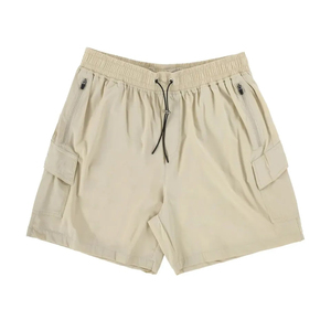 Pantalones Cortos Deportivos Transpirables para Correr, Hacer Ejercicio, de Spandex/Poliéster, con Bolsillos Delanteros, de Secado Rápido, Elásticos en 4 Direcciones - Product Image 1