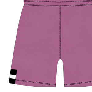 Dusty Rose <b>Black</b> <b>Rugby</b> <b>Shorts</b> Elastic Waist Drawstring Striped Team Uniform Custom Breathable Training Performance Athletic - Product Image 4