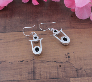 Pendientes Largos de Plata de Ley 925, Chapados en Oro, con Ágata Azul y Diseño de Flor, Hechos a Mano, con Hoja Marquise, Regalo de Aniversario - Product Image 5