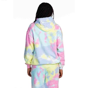 Custom Logo Plus Size Women's Tie Dye Hoodie Fleece Oversized Spring Wear Regular Sleeve Hooded <b>Sweatshirt</b> Adult Casual Hoodie - Product Image 2