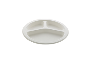 Vaisselle élégante à 3 compartiments pour assiette ronde de 10 pouces de qualité supérieure pour restaurant à domicile et fête - Product Image 3