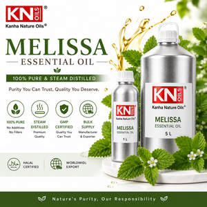 Huiles Naturelles Certifiées Biologiques Kanha, Huile Essentielle de Mélisse 100% Pure Distillée à la Vapeur, Fabricant en Gros, Expédition Mondiale - Product Image 2