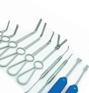 Juego de 10 Instrumentos Quirúrgicos de Acero Inoxidable Alemán, Autoclavables, para Cirugía Mínimamente Invasiva y Ortognática, con Certificación CE - Product Image 2