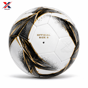 Ballon de football professionnel thermocollé, cousu à la machine, en PU, PVC, TPU, avec logo personnalisé, léger, pour intérieur/extérieur, fabriqué en usine - Product Image 2