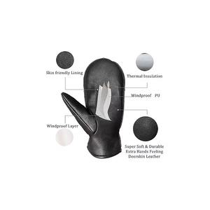 Mitaines en cuir de mouton de luxe à écran tactile pour hommes et femmes, doublure en fourrure respirante, style décontracté, tailles personnalisables pour les commandes OEM - Product Image 5